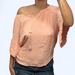 Fairy Pink Off the Shoulder Top by A.n.a.!